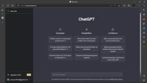 Sitio web de ChatGPT
