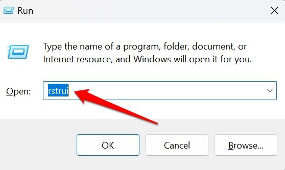 Acceso directo de Windows a la restauración del sistema